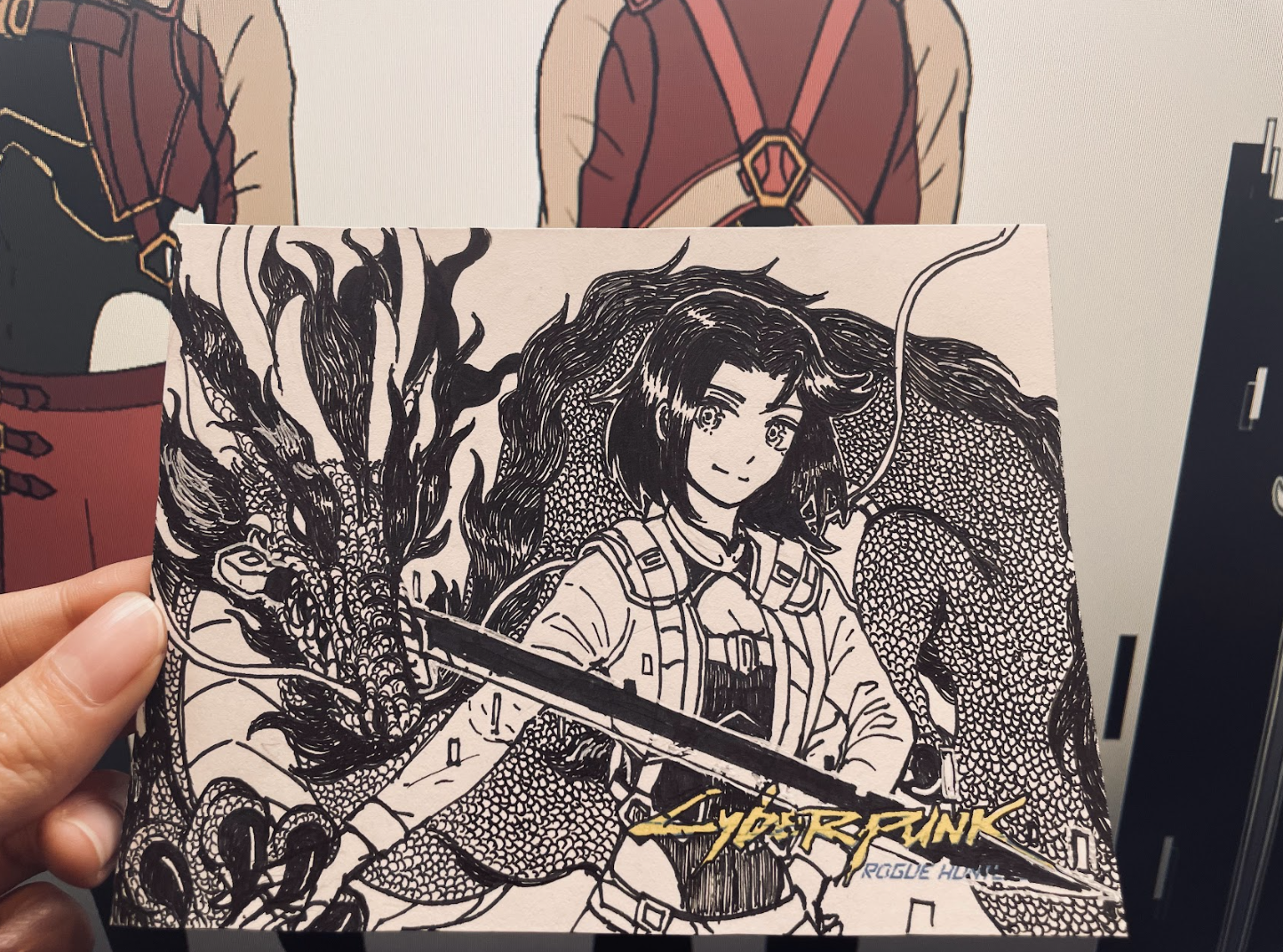 Xiya Cyberpunk Postercard